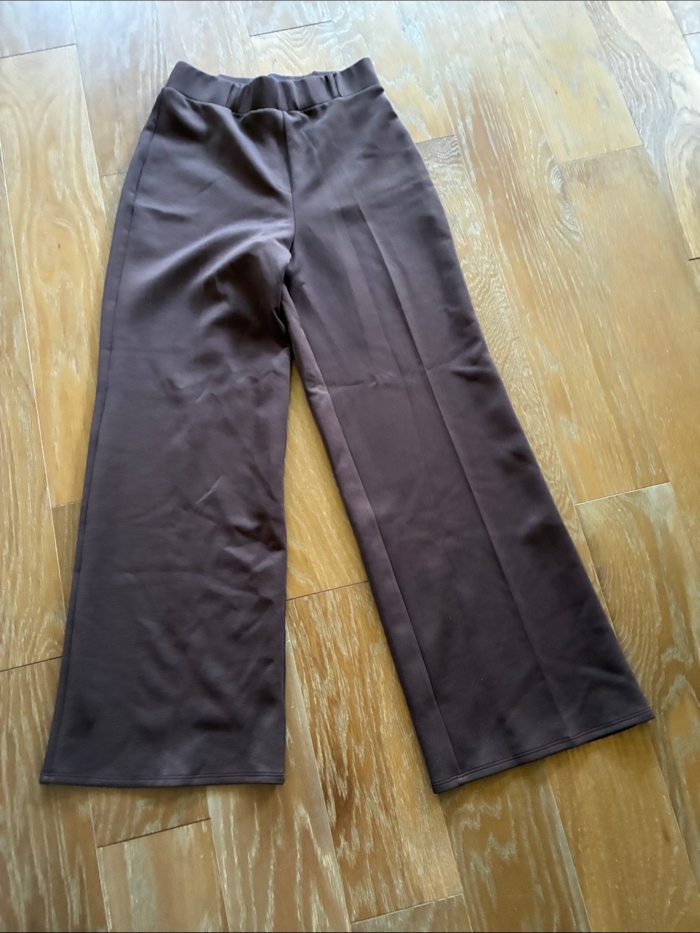 ASOS Wide-Leg Pants in Dark Brown
